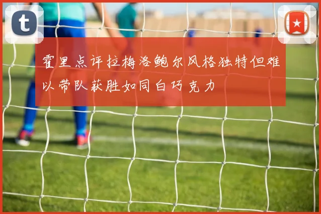 霍里点评拉梅洛鲍尔风格独特但难以带队获胜如同白巧克力